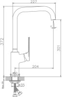 Смеситель для кухни Haiba HB533-3 HB70533-3