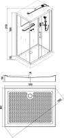 Душевая кабина Esbano Led ESKL129CKR
