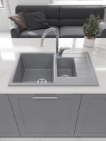 Мойка кухонная Domaci Болонья М-210-005 серая Мойка кухонная Domaci Болонья М-210-005 серая