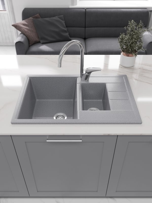 Мойка кухонная Domaci Болонья М-210-005 серая