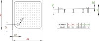 Поддон для душа Radaway Rodos C800 с сифоном
