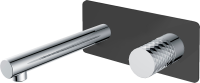 Смеситель для раковины Boheme Stick 125-BCR С ВНУТРЕННЕЙ ЧАСТЬЮ, black, diamond chrome