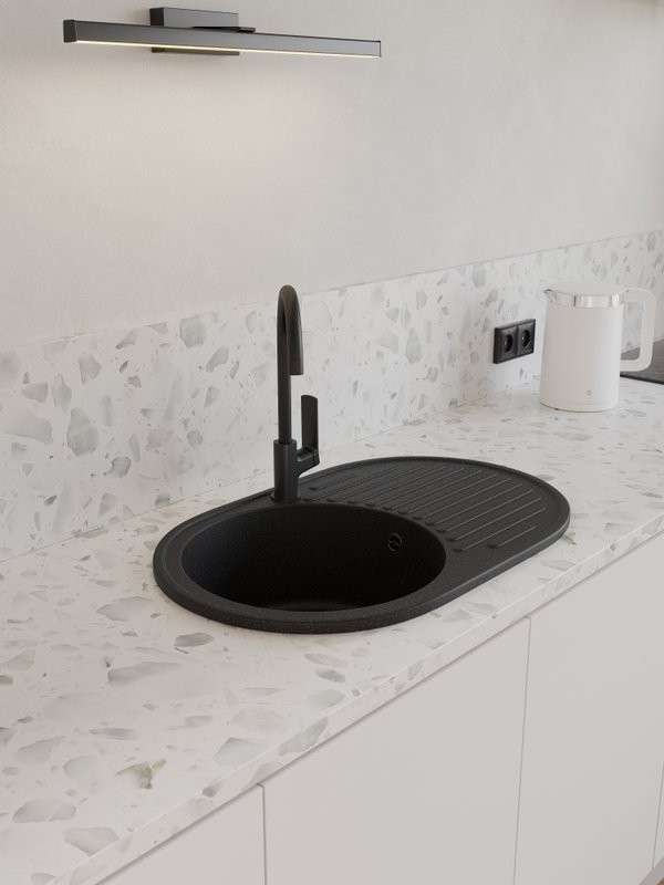 Мойка кухонная Domaci Болонья М-11-002 черная