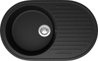 Мойка кухонная Domaci Болонья М-11-002 черная Мойка кухонная Domaci Болонья М-11-002 черная