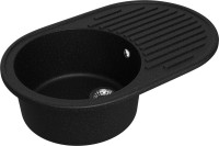 Мойка кухонная Domaci Болонья М-11-002 черная Мойка кухонная Domaci Болонья М-11-002 черная