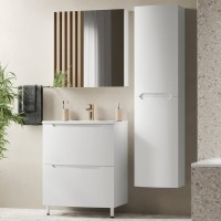 Тумба под умывальник Ганновер Н 70-02 Белый глянцевый (1)