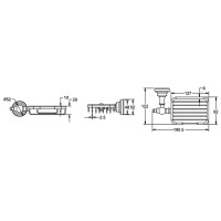 Мыльница Rose RG11 RG1104 хром