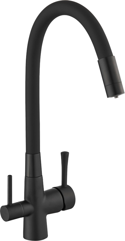 Смеситель для кухни Savol S-L1806H-01 с гибким изливом