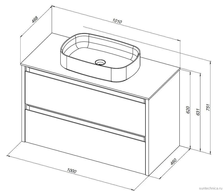 Тумба под раковину без столешницы Allen Brau Fantasy 2.0 100 матовый папирус