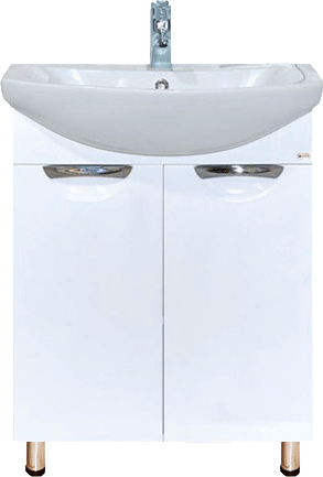 Тумба с раковиной Misty Лаванда 60 прямая