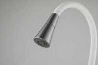 Смеситель для кухни Frap H44-8 F4044-8 с гибким изливом, белый