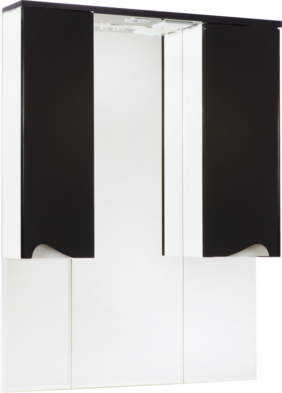 Зеркало Bellezza Эйфория 100 черное, с подсветкой