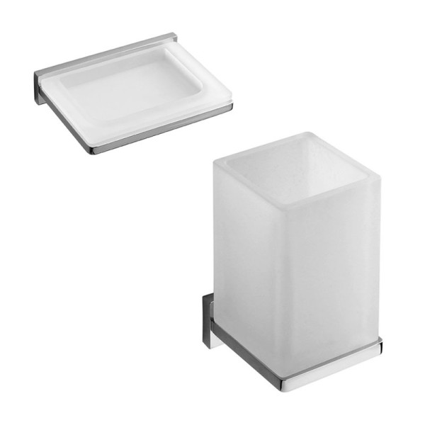 Набор Стакан Colombo Design Look B1602.000 + Мыльница B1601.000