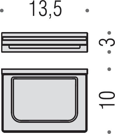 Набор Стакан Colombo Design Look B1602.000 + Мыльница B1601.000