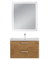 Мебель для ванной комнаты BelBagno Due 80 ручки белые, rovere nature