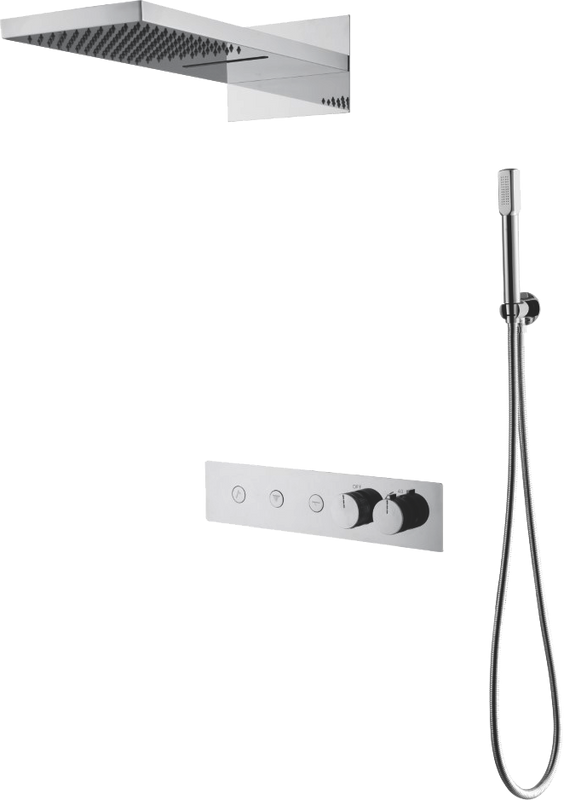 Душевой комплект Boheme Fusion 131-CR С ВНУТРЕННЕЙ ЧАСТЬЮ Chrome