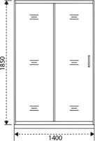Душевой уголок Good Door Neo WTW+SP+SP 140х80 см + очиститель для стекол