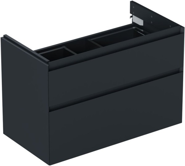 Тумба под раковину без столешницы Allen Brau Infinity 85 2 ящика, без подсветки, матовый антрацит