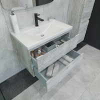 Тумба под раковину без столешницы Caprigo Forte 80 подвесная, белый клен