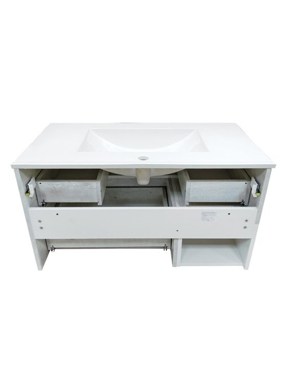 Тумба с раковиной Comforty Турин 90М подвесная, белый дуб