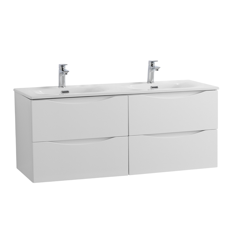 Тумба под раковину BelBagno Marino-cer-n 120 подвесная, bianco opaco, для двоих