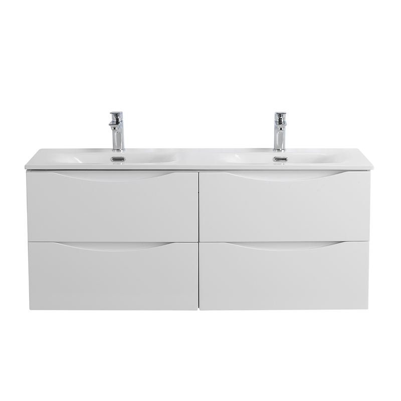 Тумба под раковину BelBagno Marino-cer-n 120 подвесная, bianco opaco, для двоих