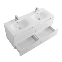 Тумба под раковину BelBagno Marino-cer-n 120 подвесная, bianco opaco, для двоих