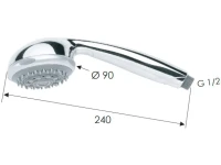 Душевая лейка Remer 321GRX Душевая лейка Remer 321GRX