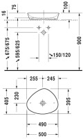 Накладная раковина Duravit Cape Cod 2339500000