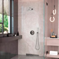 Душевой комплект Berges Ventas 2R 073003 С ВНУТРЕННЕЙ ЧАСТЬЮ, хром
