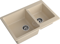 Комплект Мойка GranFest Practik P-780K кашемир + Смеситель MEGA Mega