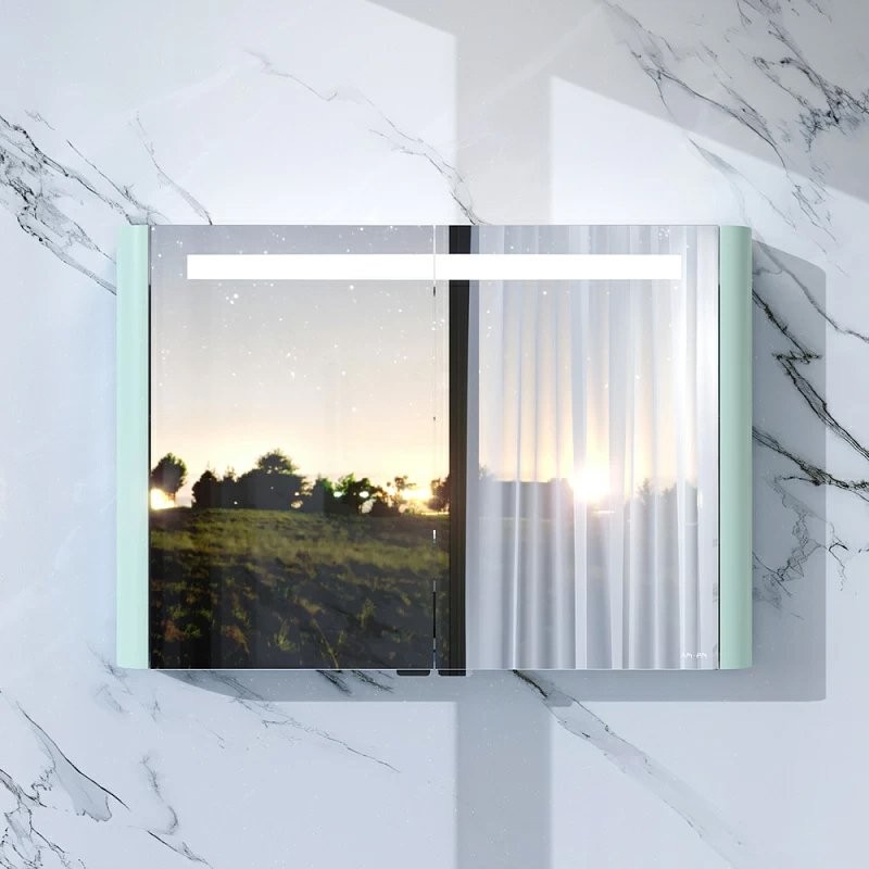 Зеркало-шкаф AM.PM Sensation 100 мятный