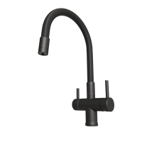 Смеситель для кухни Emar Steel ЕС - 3015 black Смеситель для кухни Emar Steel ЕС - 3015 black