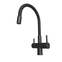 Смеситель для кухни Emar Steel ЕС - 3015 black