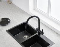 Смеситель для кухни Emar Steel ЕС - 3015 black Смеситель для кухни Emar Steel ЕС - 3015 black