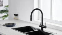 Смеситель для кухни Emar Steel ЕС - 3015 black