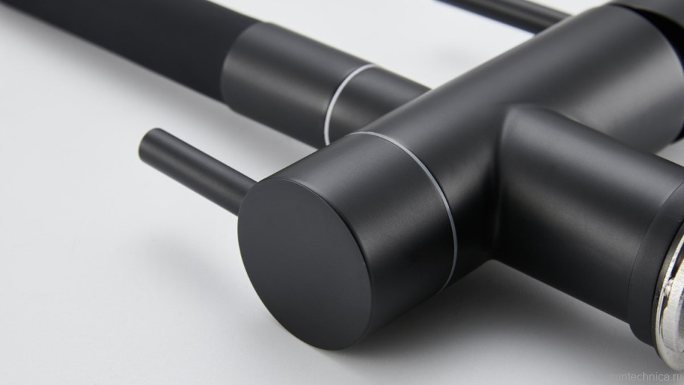 Смеситель для кухни Emar Steel ЕС - 3015 black