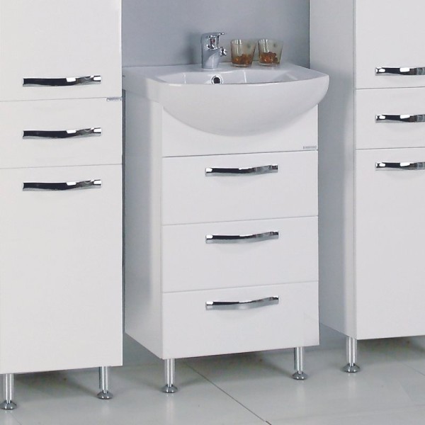 Тумба под раковину AQUATON Ария Н 50 белая