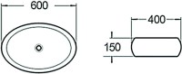 Накладная раковина SantiLine SL-1036
