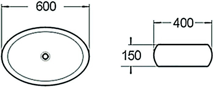 Накладная раковина SantiLine SL-1036