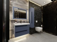Тумба под раковину La Fenice ELBA Twin Blu Grigio синяя матовая 100 см