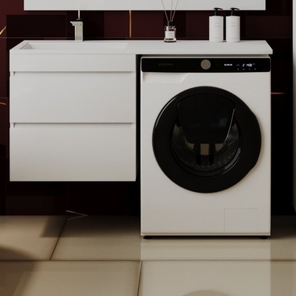 Тумба под раковину Style Line Даллас 120 Люкс Plus подвесная, белая