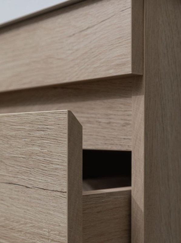 Тумба под раковину без столешницы Aquanet Нота new 100 подвесная, дуб светлый