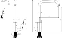 Смеситель для кухни AQUATEK Вега AQ1081CR хром