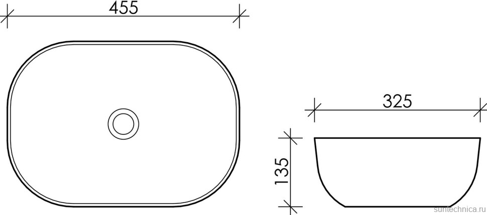 Накладная раковина Ceramicanova Element CN6009