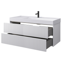 Тумба с раковиной Belux Сиртаки 120 подвесная, белая матовая, раковина1200-02