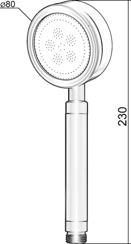 Душевая лейка Orange LM33PDb черный