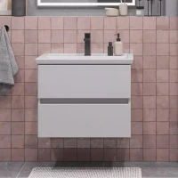 Тумба с раковиной SanStar Велья 70 подвесная, белая