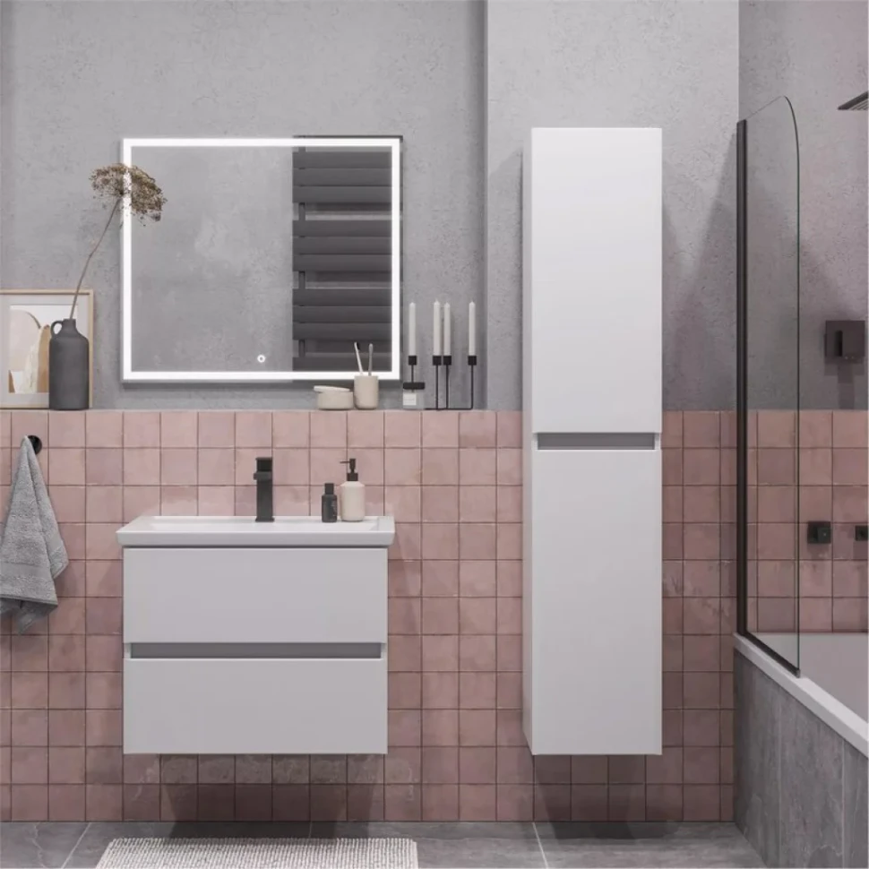 Тумба с раковиной SanStar Велья 70 подвесная, белая