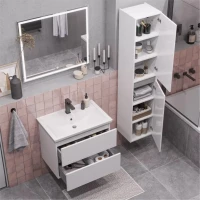 Тумба с раковиной SanStar Велья 70 подвесная, белая